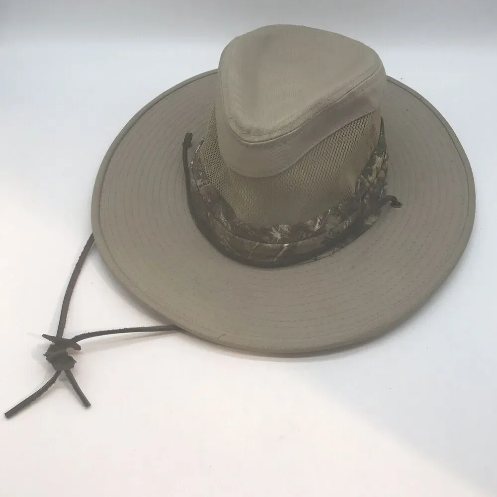 Realtree Tan Camo Aussie Bush Boonie Field Hat Fedora Hunting Fishing Headwear